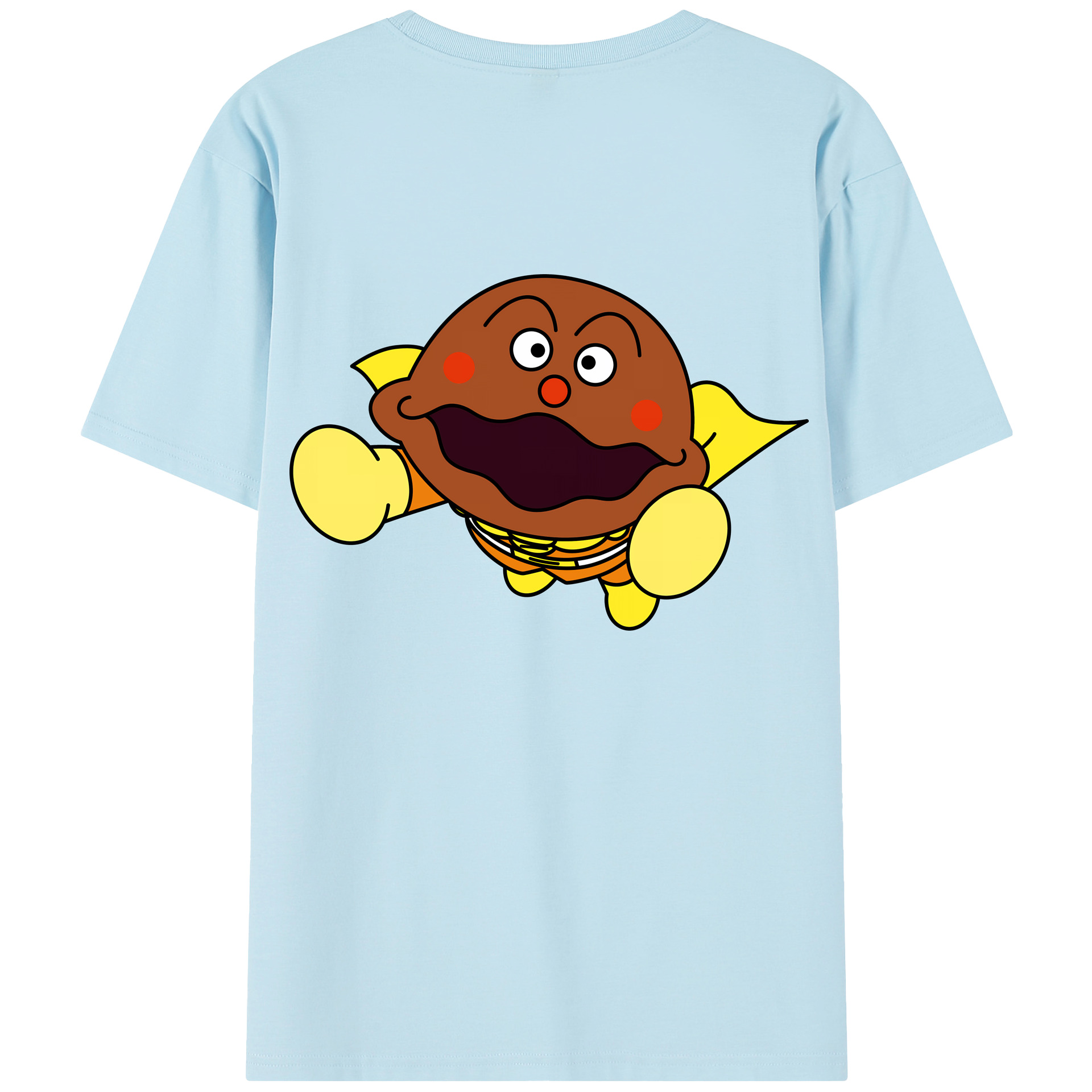 （画像用） アンパンマン Anpanman 綿100％半袖Tシャツ（背面プリント）
